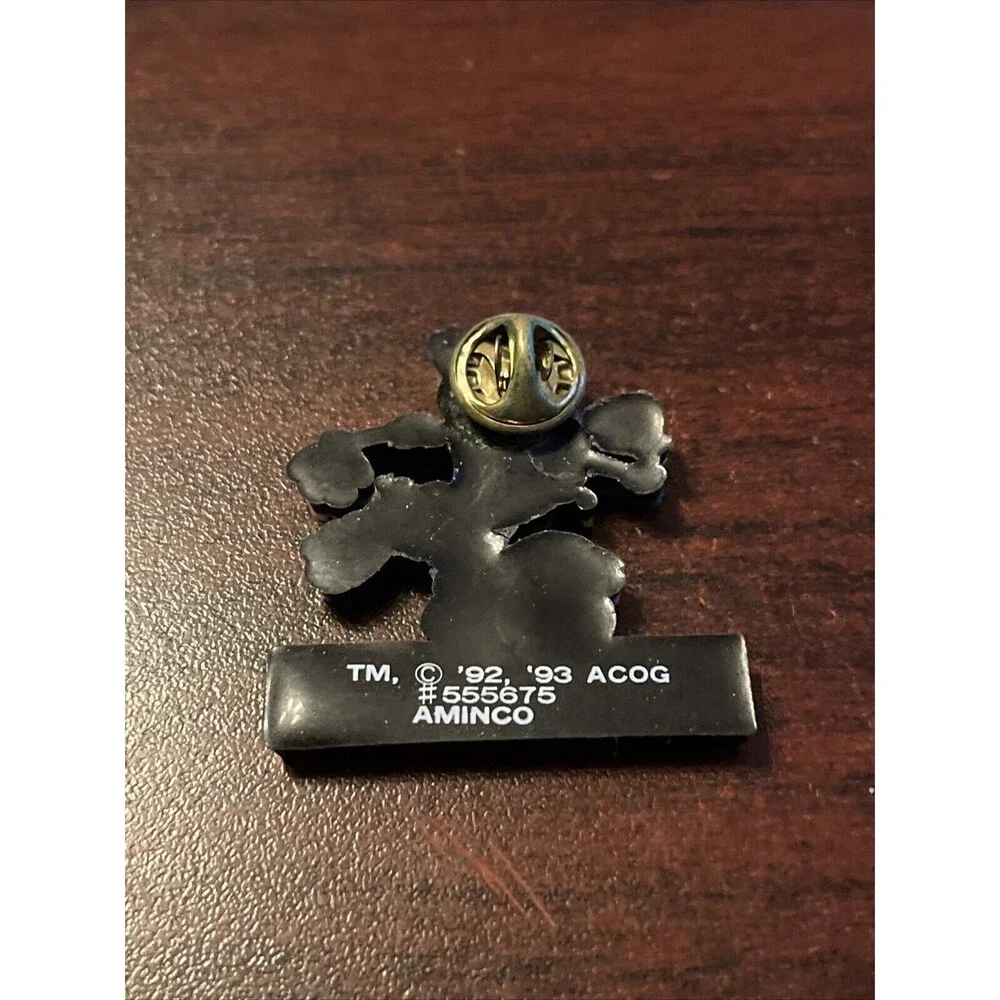 Vintage 1996 Atlanta Summer Olympics Izzy Mascot‎ Speed Skating Rubber Hat Pin